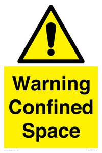 Warning Confined Space